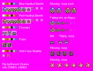 Hardhat Beetle, Chasupa, Anti-Fairy / Bubble & Popo