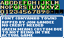 Onyanko Town (JPN) - Font