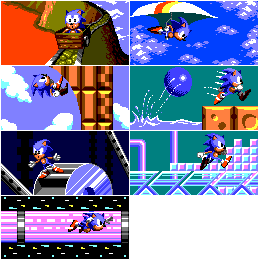 Level Icons (Sonic 2 8-Bit, Sonic Alone Variant)