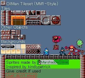 Oil Man Tileset (MM1-Style)