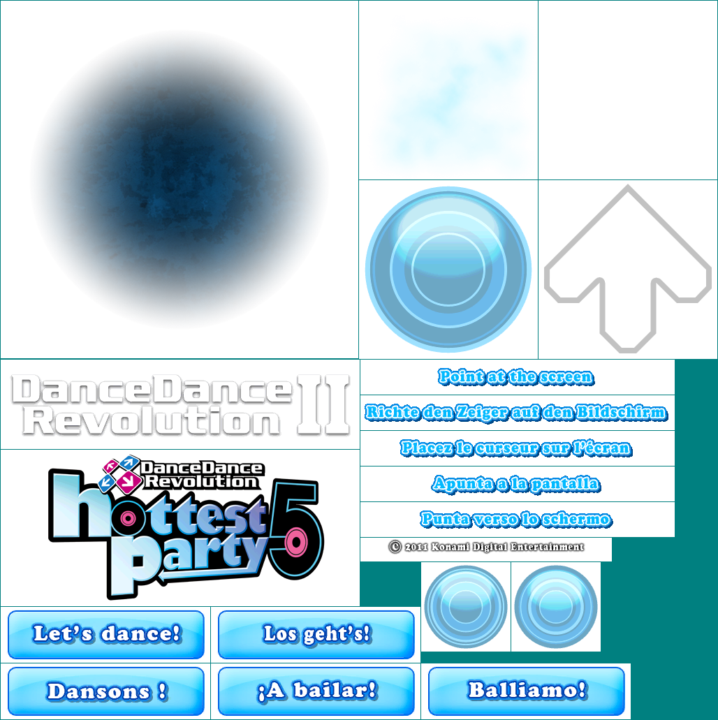 Dance Dance Revolution II / Hottest Party 5 - Title Screen