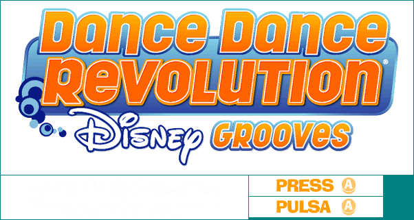 Dance Dance Revolution: Disney Grooves - Title Screen
