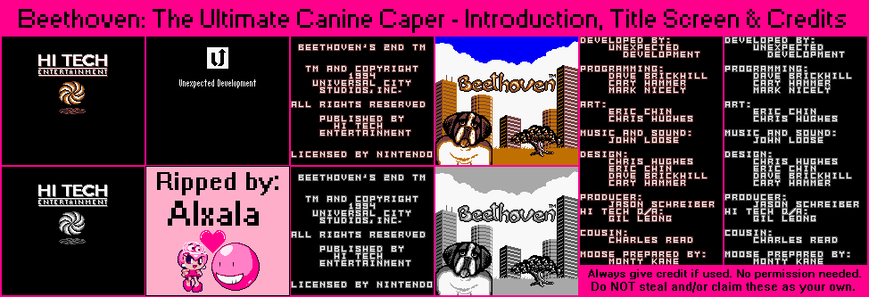 Introduction, Title Screen & Credits