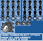 Sonic (Wario Blast-Style)