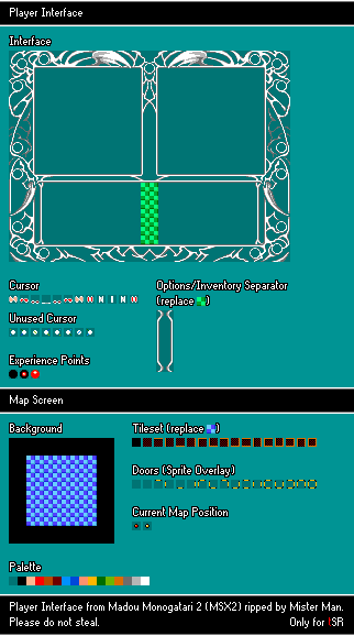 Madou Monogatari 2 - Player Interface