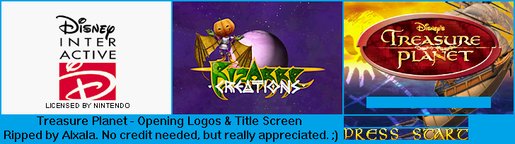Treasure Planet - Opening Logos & Title Screen
