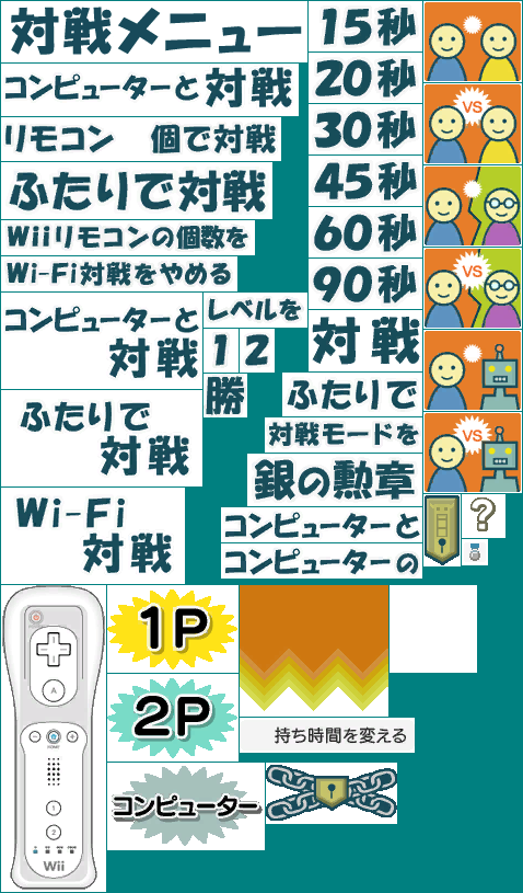 Kotoba no Puzzle: Mojipittan Wii Deluxe (JPN) - VS Battle