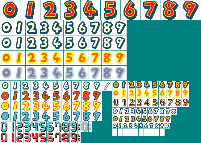 Kotoba no Puzzle: Mojipittan Wii Deluxe (JPN) - Numbers