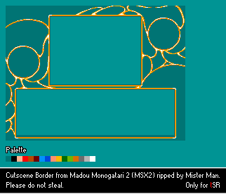 Madou Monogatari 2 (MSX2) - Cutscene Border