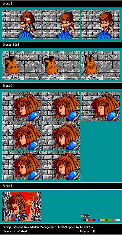 Madou Monogatari 2 (MSX2) - Ending Cutscene