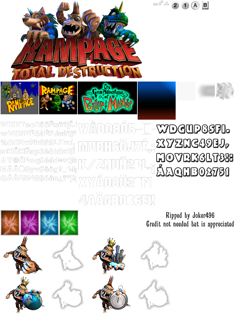 Rampage: Total Destruction - Title Screen