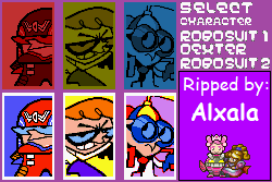 Dexter's Laboratory: Robot Rampage - Character Select Elements