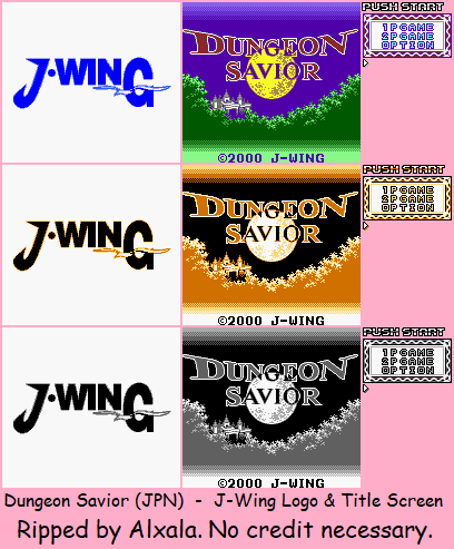 J-Wing Logo & Title Screen