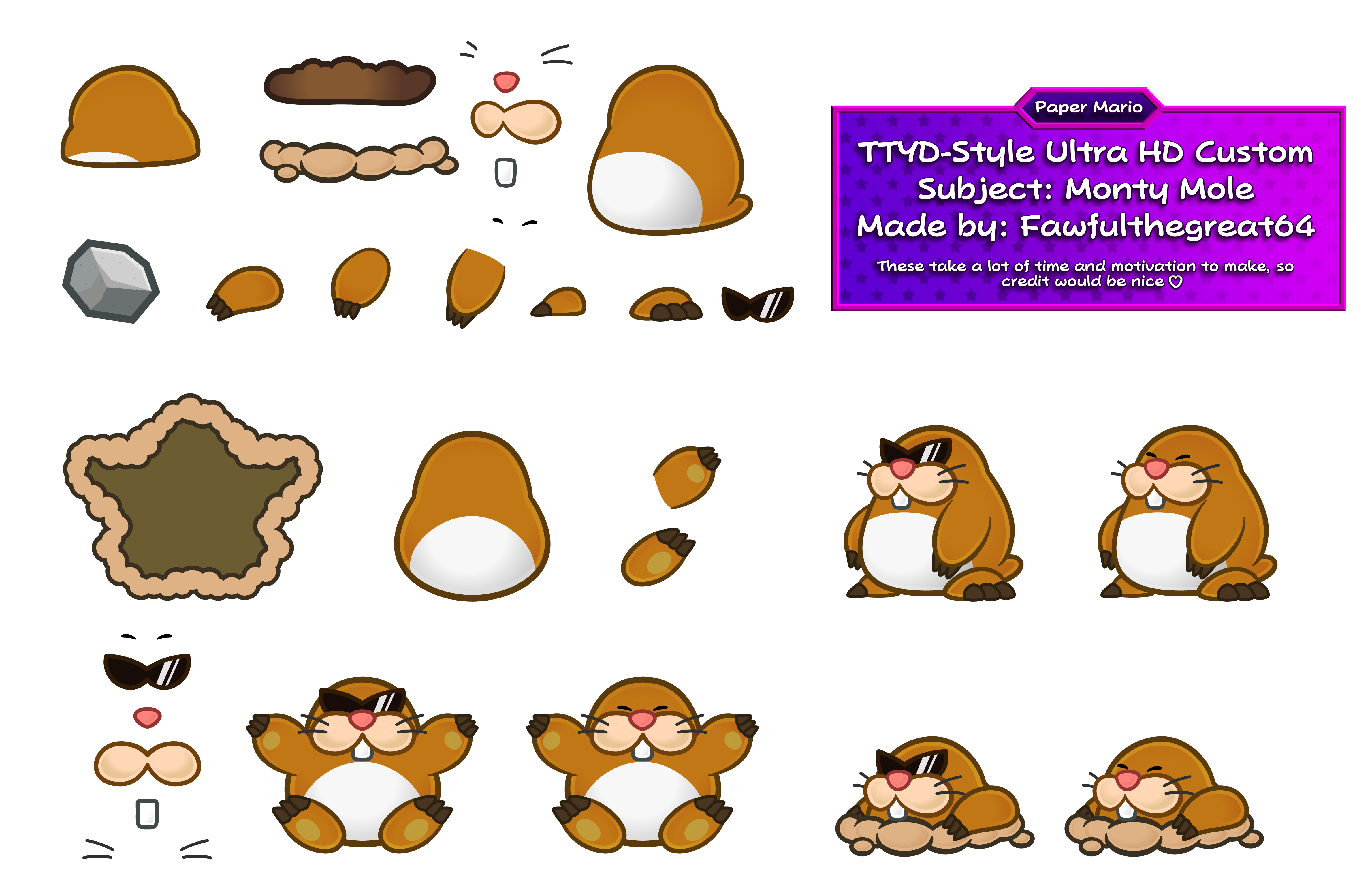 Monty Mole (TTYD-Style, HD)