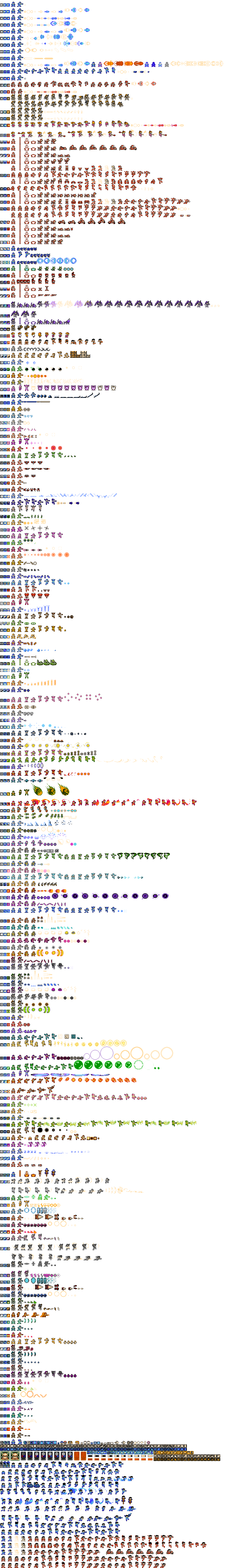 Mega Man Series Weapons (NES-Style)