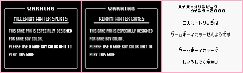 Game Boy Error Message