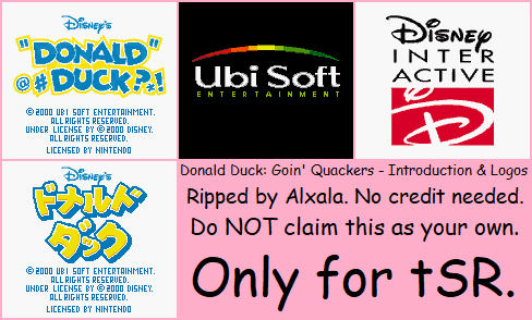 Donald Duck: Goin' Quackers - Introduction & Logos