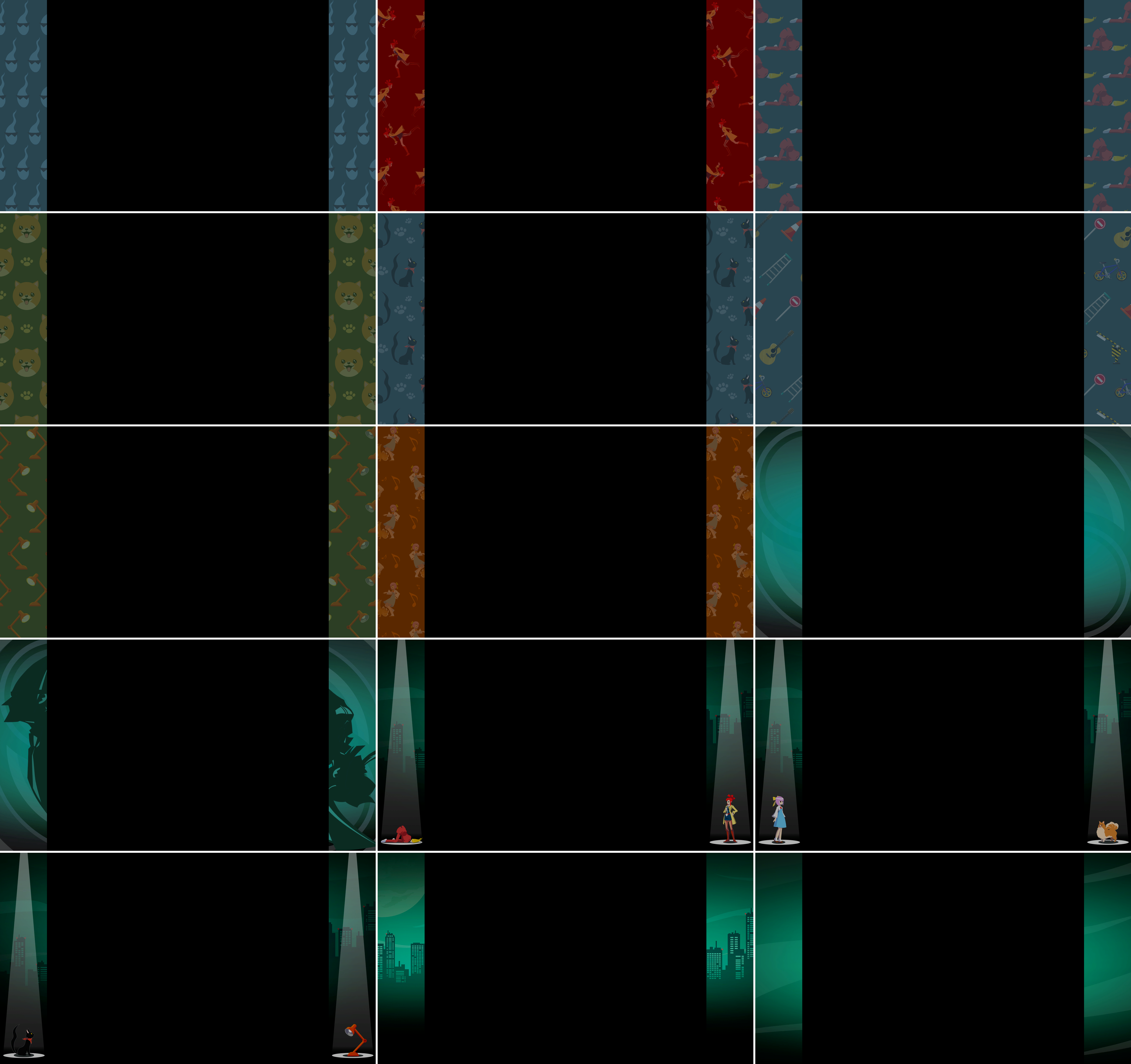 Ghost Trick: Phantom Detective HD - Backgrounds (Borders)