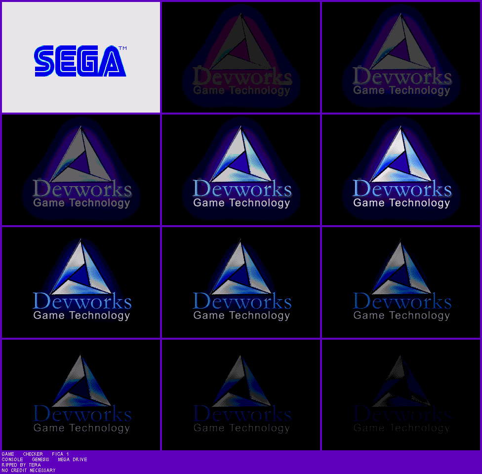 SEGA & Devworks Game Technology Logos