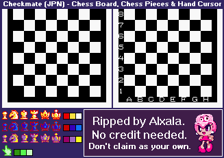 Chess Board, Chess Pieces & Hand Cursor