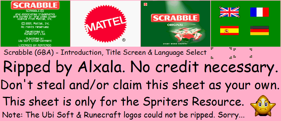 Scrabble - Introduction, Title Screen & Language Select