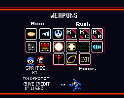 Mega Man Customs - Mega Man 4 Weapons Icons (Wily Wars-Style)