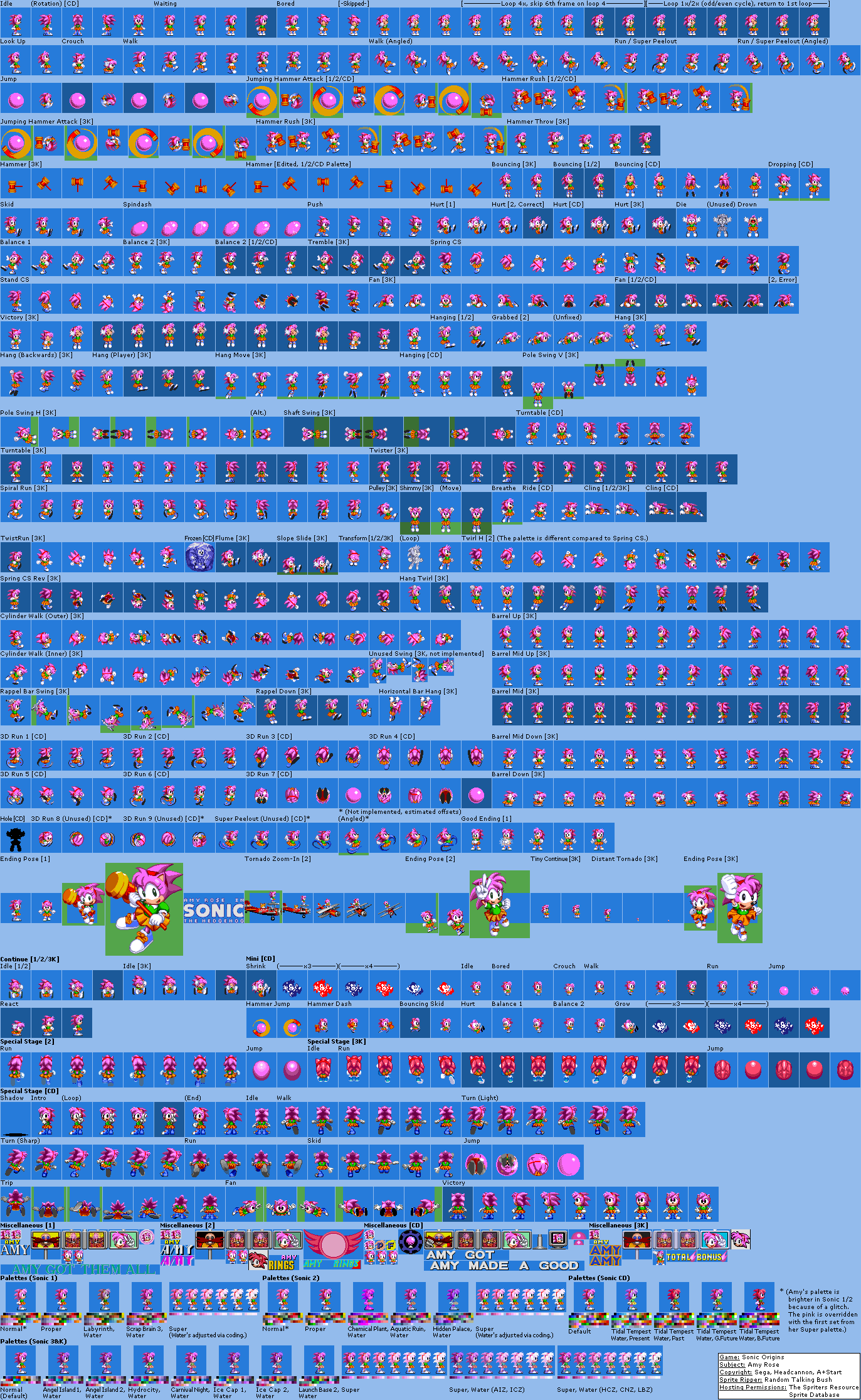 The Spriters Resource Full Sheet View Sonic Origins Amy Rose the-spriters-resource-full-sheet-view-sonic-origins-amy-rose