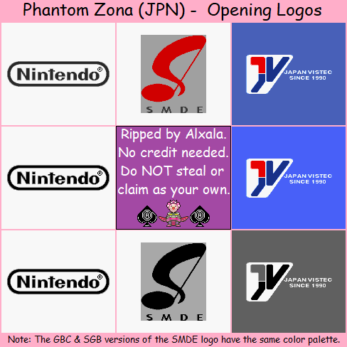 Phantom Zona (JPN) - Opening Logos