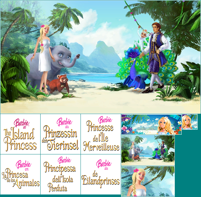 Barbie as The Island Princess - Wii Menu Banner & Data