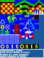 Green Hill Zone (ZX Spectrum-Style)