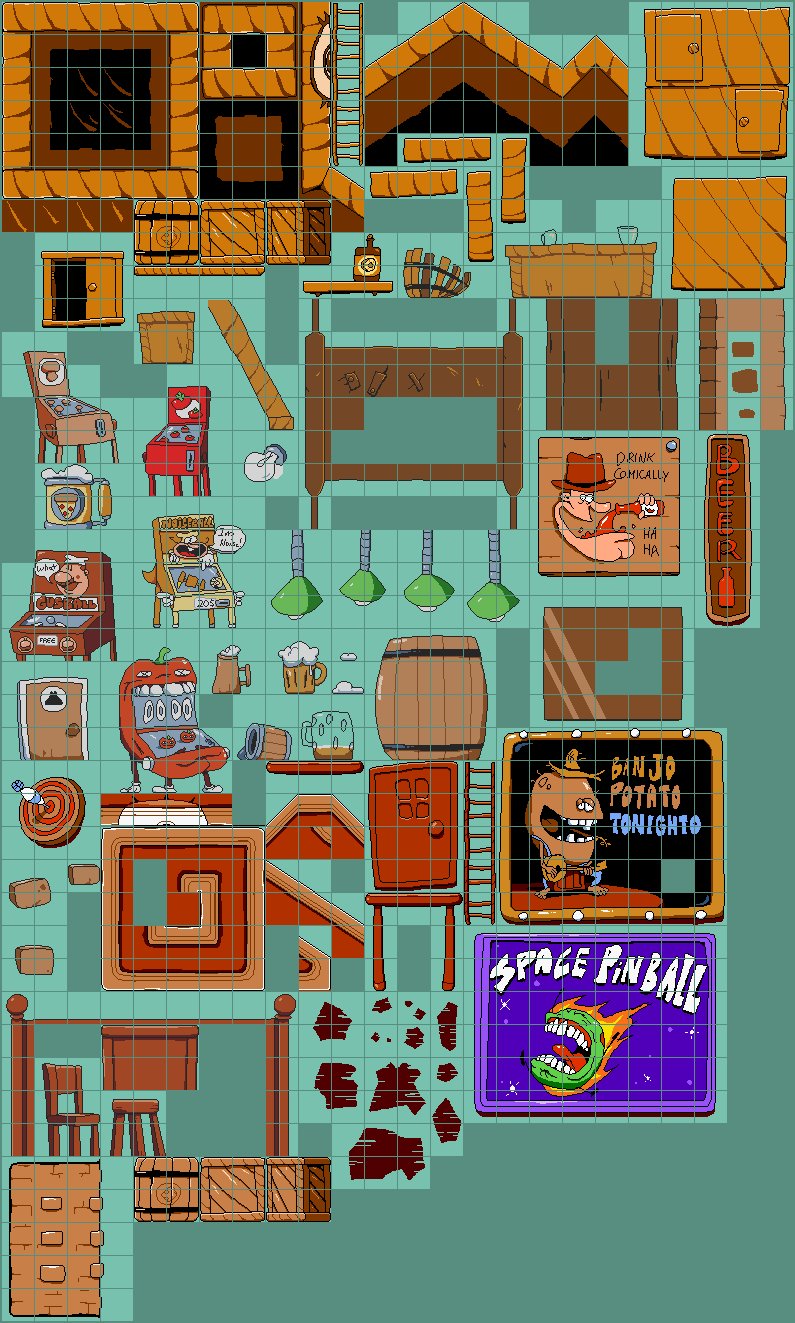 Fastfood Saloon Tileset