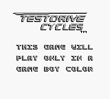 Test Drive Cycles - Game Boy Error Message