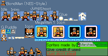 Mega Man Customs - BondMan (NES-Style)