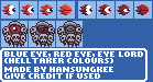 Blue Eye, Red Eye, Eye Lord (Helltaker Colors)