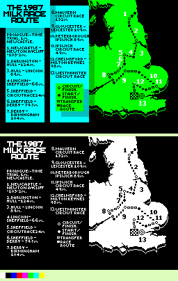 Milk Race - Map