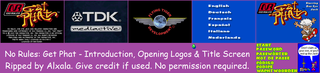 No Rules: Get Phat - Introduction, Opening Logos & Title Screen