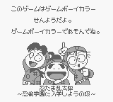 Nintama Rantarou: Ninjutsu Gakuen ni Nyuugaku Shiyou no Dan (JPN) - Game Boy Error Message