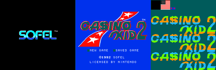Casino Kid 2 (USA) - Startup & Title Screen