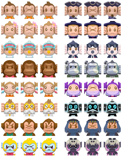 Super Monkey Ball 3D - Monkey Fight Character Portraits