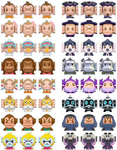 Monkey Fight Character Portraits