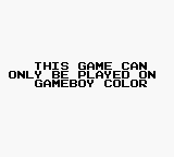 NHL Blades of Steel - Game Boy Error Message