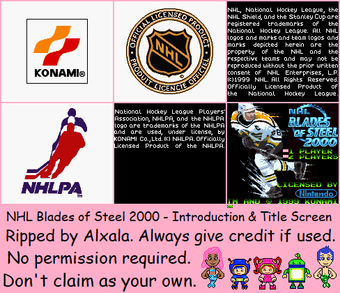 NHL Blades of Steel 2000 - Introduction & Title Screen