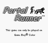 Portal Runner - Game Boy Error Message