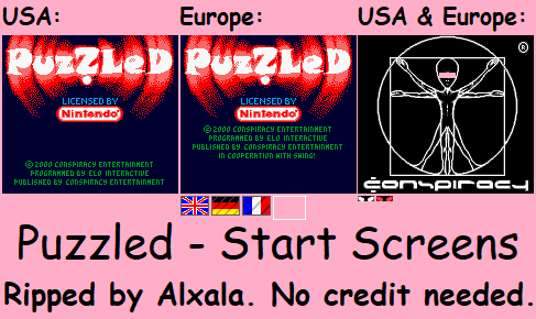 Puzzled - Start Screens