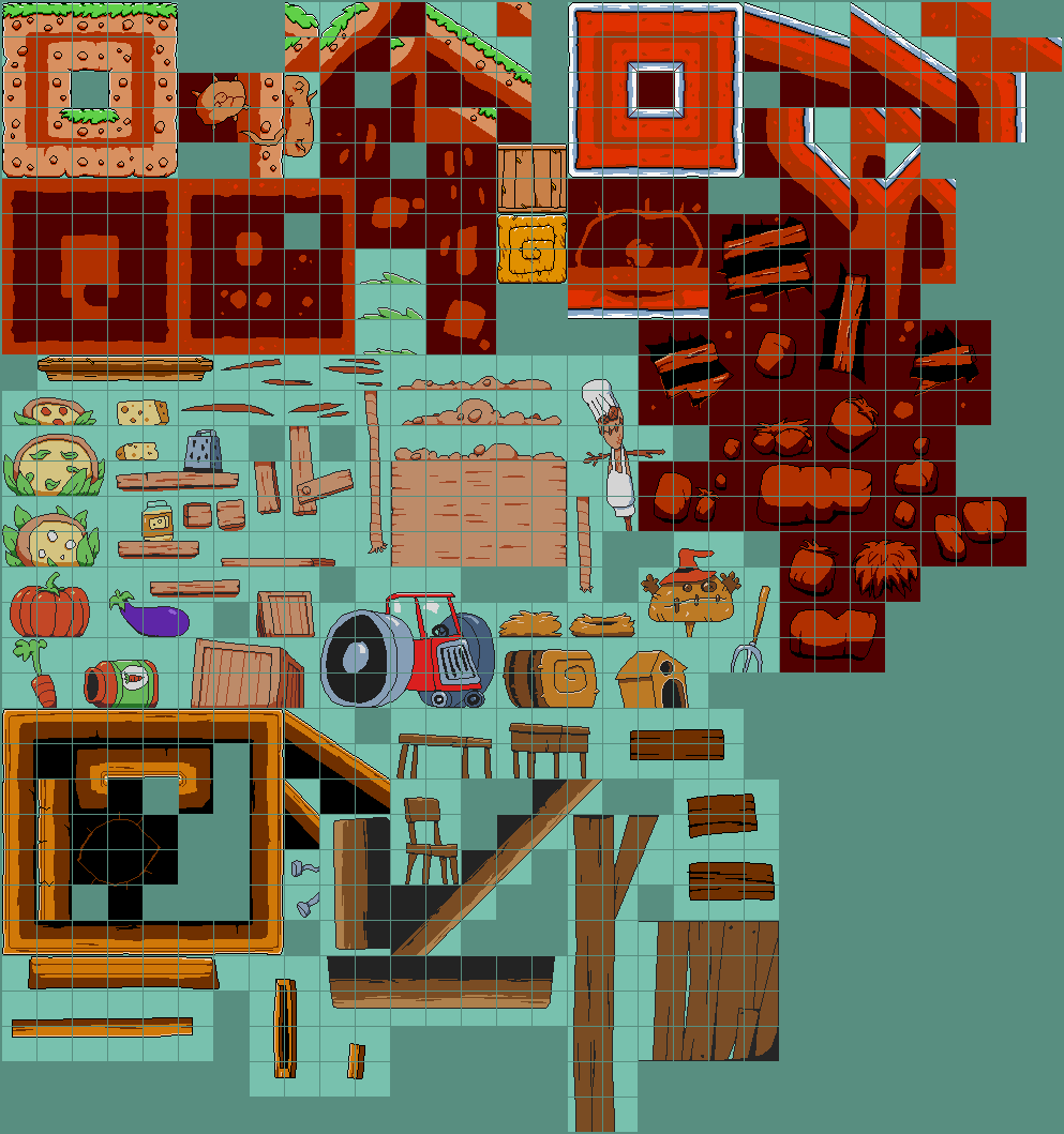 Pizza Tower - Fun Farm Tileset