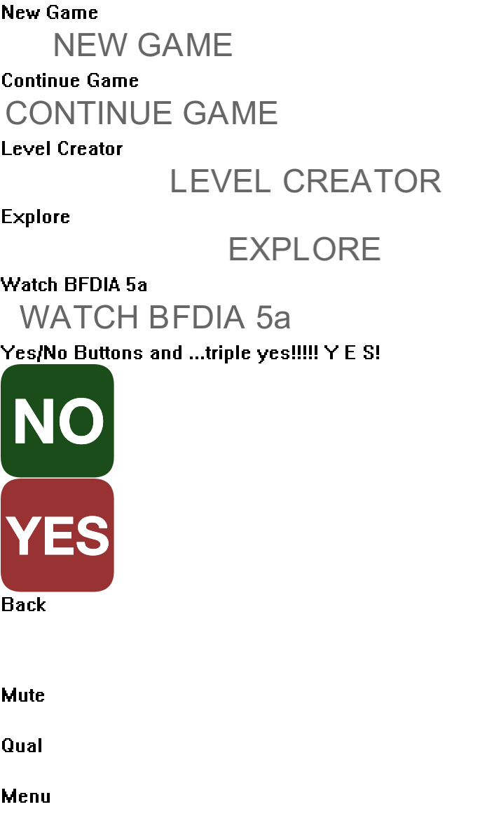 Browser Games - BFDIA 5B - Buttons - The Spriters Resource