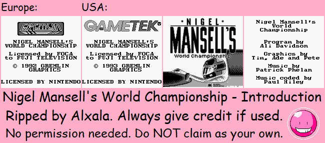 Nigel Mansell's World Championship - Introduction
