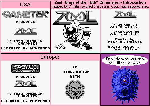 Zool: Ninja of the "Nth" Dimension - Introduction