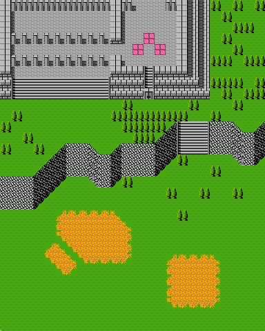 Fire Emblem: Gaiden (JPN) - Map 14 (Temple of Mila)