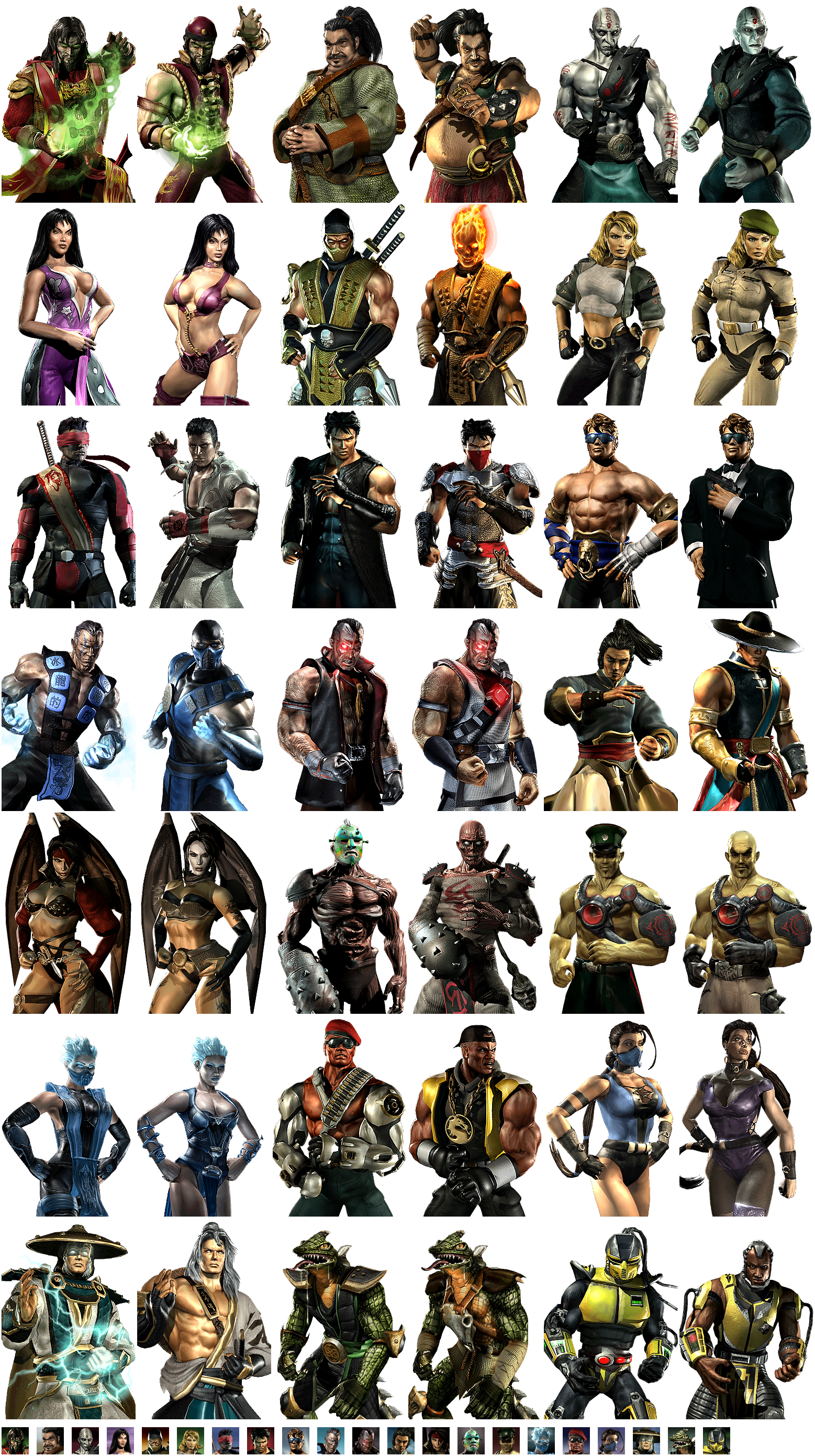 Mortal Kombat: Deadly Alliance - Character Select Portraits & Icons